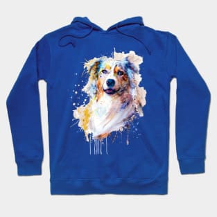 Australian Shepherd Portrait Hoodie